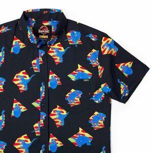 RSVLTS X Jurassic Park Retro 65 Million BC Size XL Mens KUNUFLEX Button Shirt